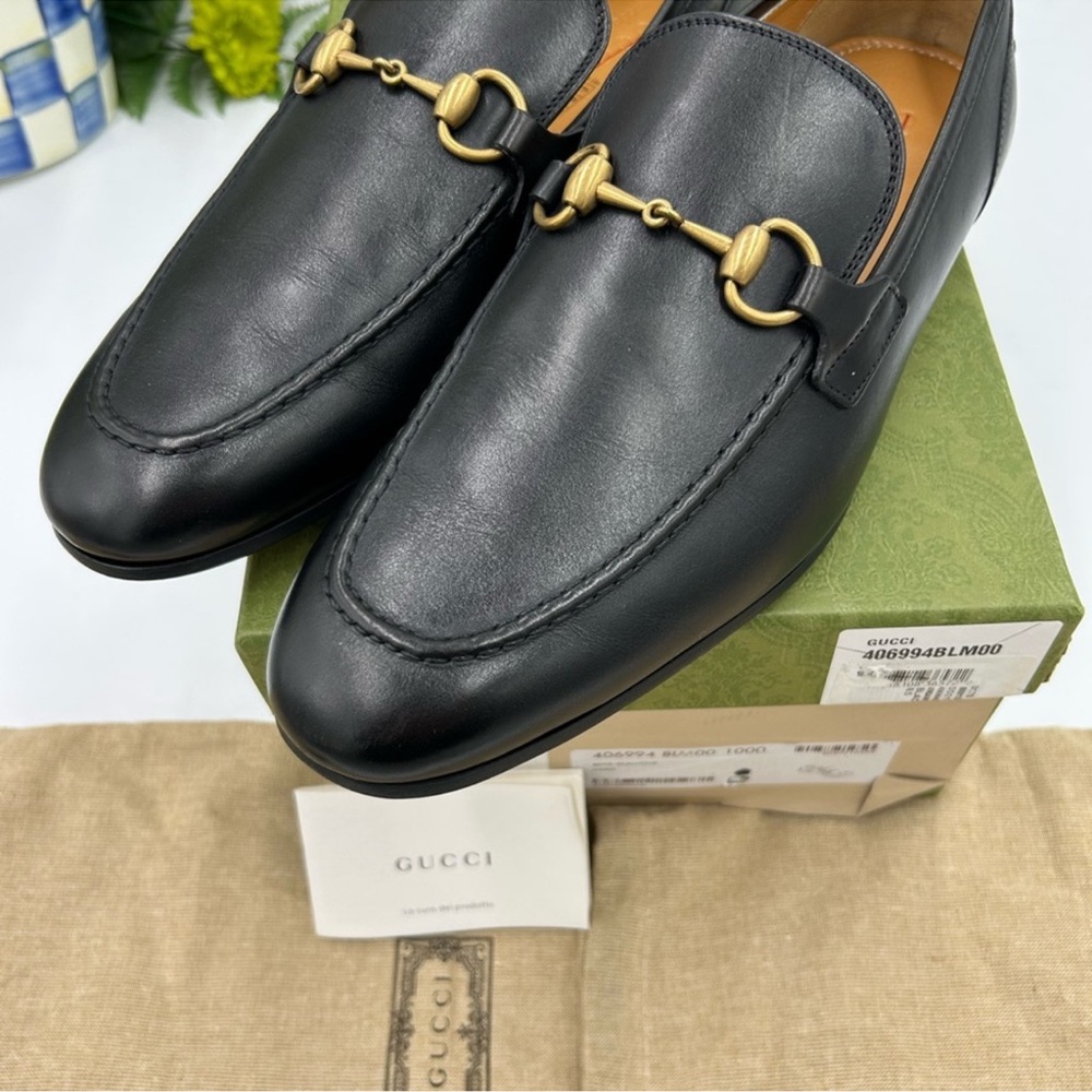 Men’s Gucci, jordaan loafer size 8.5 fits 9.5 US made in Italy - Picture 9 of 9
